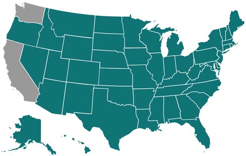 Choice Home Warranty Service Map