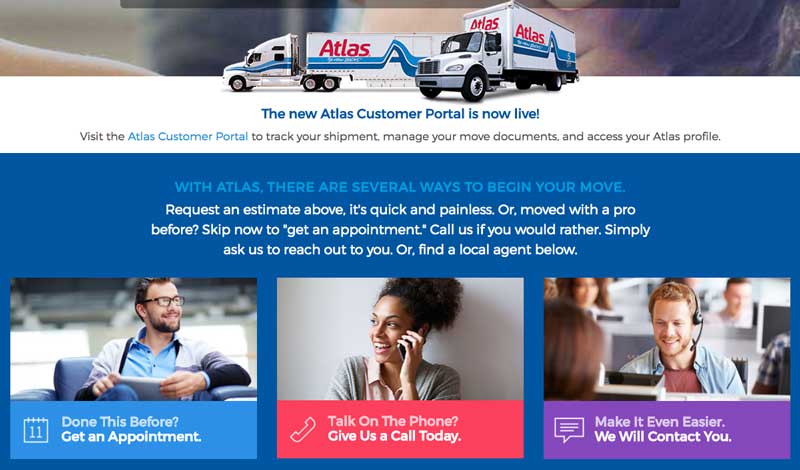 Atlas homepage