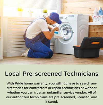 Pride Home Warranty Screenshot