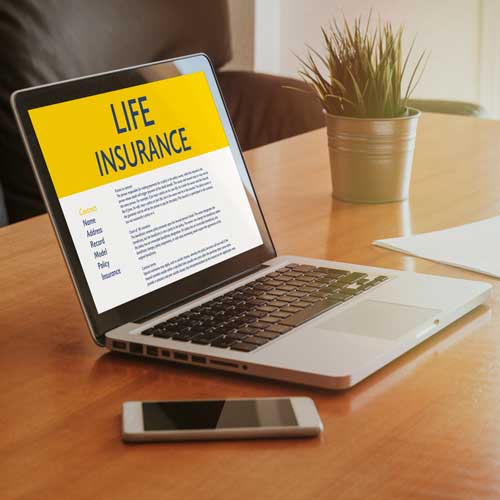 life insurance on computer