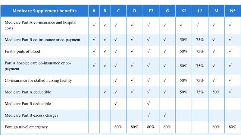 Medicare Supplement Plan snapshot