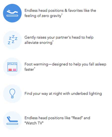 sleep number features