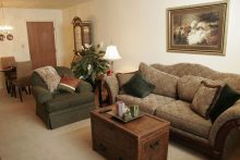 Senior Star at West Park Place Living Room