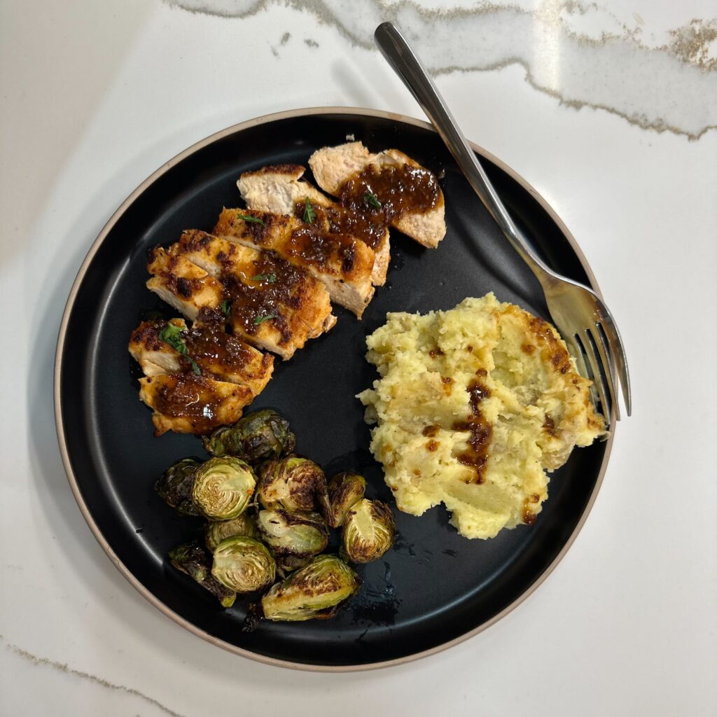 Blue Apron chicken recipe "reality." Source: Retirement Living
