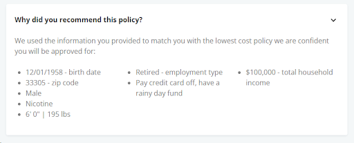 Example of Everyday Life recommendations feature. Source: Retirement Living