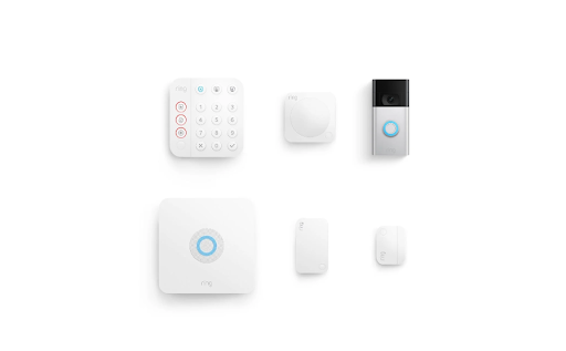 The popular Ring doorbell is included in many bundle alarm kits.
